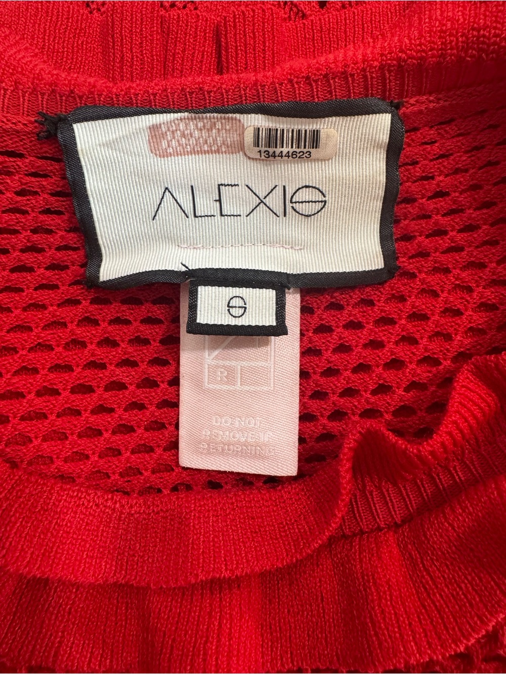 Alexis Red Sivan Ruffle Knit Dress - Picture 9 of 10